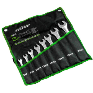 Klucze płaskie polerowane 6-32mm 12elem. STALCO PERFECT S-76743
