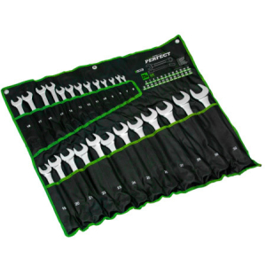 Klucze płasko - oczkowe 6-32mm 12elem. polerowane STALCO PERFECT S-76753