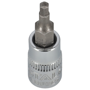 Klucz trzpieniowy na nasadce 1/4” S2 sześciokątny 5mm STALCO PERFECT S-85693