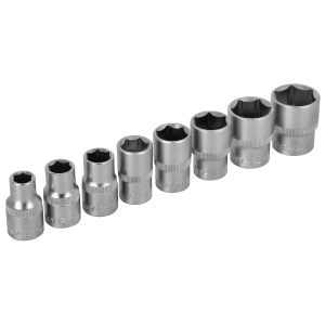Zestaw nasadek 1/2” na listwie 8 el.