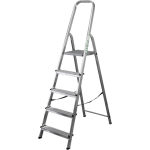 Drabina domowa 150kg 4 stopnie aluminiowa STALCO S-40534