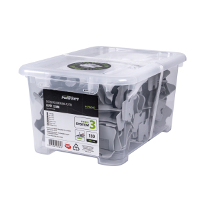 Klipsy 1,5mm do systemu No 3 opakowanie box 130szt. STALCO PERFECT S-75240
