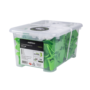 Klipsy 3mm do systemu No 3 opakowanie box 130szt. STALCO PERFECT S-75244