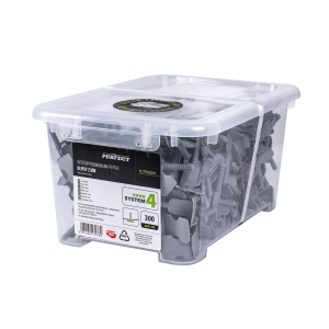 Klipsy 2mm do zestawu No 4 opakowanie box 300szt. STALCO PERFECT S-75269