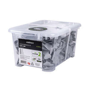 Klipsy 1,5mm do systemu No 2 opakowanie box 250szt. STALCO PERFECT S-75223
