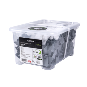 Klipsy 2mm do systemu No 2 opakowanie box 250szt. STALCO PERFECT S-75225