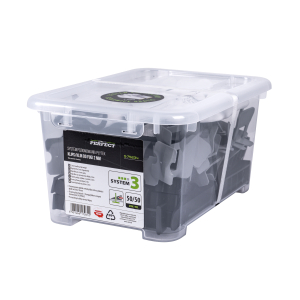 Zestaw system No 3 klips/klin do fugi 2mm opakowanie box 50/50szt. STALCO PERFECT S-75234