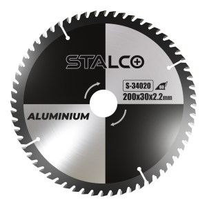 Piła tarczowa do aluminium 200mmx1.8x30mm z80 STALCO S-34025