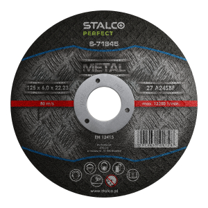 Tarcza do szlifowania metalu - wypukła 180mmx6,0 STALCO PERFECT S-71647