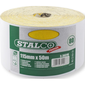 Papiery ścierny w rolce 115mmx50m gr.100 STALCO S-36317