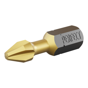 Końcówka bit 1/4” Phillips PH2x25mm Titanium (10szt) STALCO PERFECT S-66302