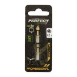 Końcówka bit 1/4” - blister PZ3x25mm Titanium (2szt) STALCO PERFECT S-66402