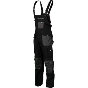 Spodnie ogrodniczki BASIC LINE czarny 2XL STALCO S-51036