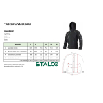 Kurtka softshell męska PHOENIX czarny 3XL STALCO S-44020