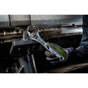 Rękawice nylonowe NITRILE FLEX DOTS 8” STALCO PERFECT S-76317