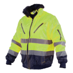 Kurtka ocieplana ostrzegawcza męska PILOT HI-VIS