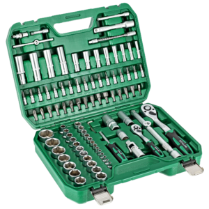 Zestaw kluczy nasadowych 1/2”+1/4” 94 elem opakowanie BMC STALCO S011100094