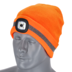 Czapka zimowa z latarką RAY FLUO