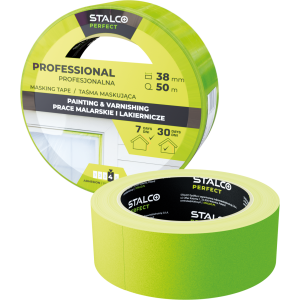 Taśma 38mm x 50m zewnętrzna green STALCO PERFECT S-76658