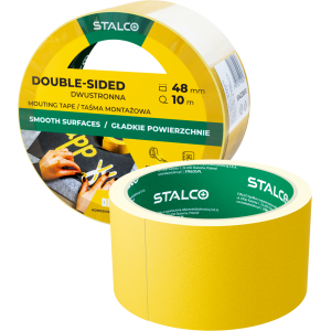 Taśma dwustronna 48mm x 10m STALCO S-38510