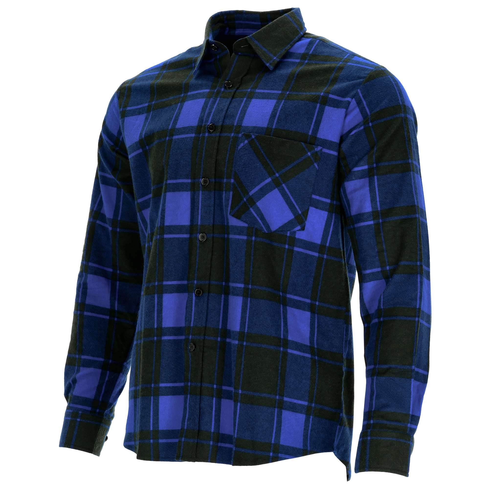 Koszula flanelowa SQUARE niebieski 2XL - 47 STALCO S-42037