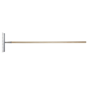Grabie hartowane 16-zębów,oprawione trzon drewniany 150cm STALCO GARDEN S-80117