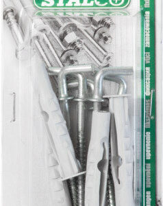 Kołek rozporowy uniwersalny hak prosty BKUHP-8x65 nylon blister (4) 1/12/72 STALCO BKUHP08065