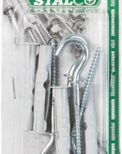 Kołek rozporowy uniwersalny z hakiem sufitowym BKUHS-8x83 nylon blister (4) 1/12/72 STALCO BKUHS08083