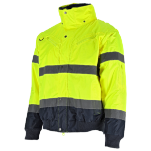 Kurtka ocieplana ostrzegawcza męska BOMBER 3in1 żółty XL STALCO S090700020