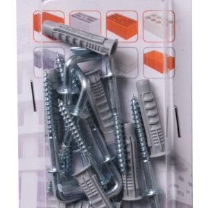 Kołek rozporowy uniwersalny z hakiem prostym BRXHP-8/4.5X46 nylon blister (6) 1/12/72 STALCO PERFECT BRXHP084546