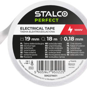 Biały PVC 0,18 mm x 19 mm x 18 m