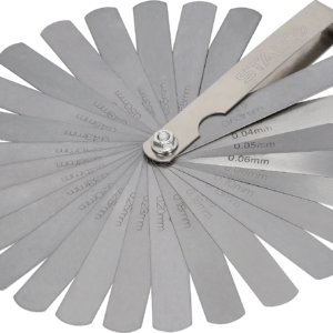Szczelinomierz 26 listków (0.04 - 0.63 mm) stal nierdzewna STALCO S010510226