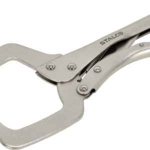Szczypce spawalnicze klamrowe, zatrzaskowe, wahliwe końcówki, typ "C" 280mm STALCO S011914305