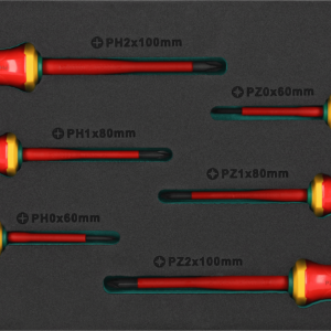 Wkrętaki elektrotechniczne PH/PZ, 6 elem. stal S2 1000V wkład EVA STALCO S026388802