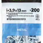 Wkręt samowie TEX ocynk stożkowy płaski (PH2) 3,9x13 bag (500) 1/12/72 STALCO PERFECT BTEXSO5003913