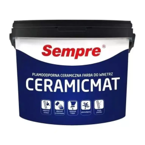 SEMPRE CERAMICMAT - plamoodporna ceramiczna farba do wnętrz 10L
