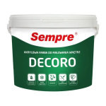 SEMPRE DECORO AKRYLOWA FARBA WEW BIAŁA 10L