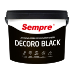 SEMPRE Lateksowa Farba do malowania wnętrz Deccoro Black 5L
