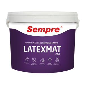 SEMPRE LATEXMAT PRO lateksowa farba do malowania wnętrz 9l