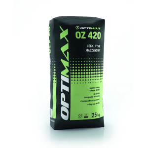 OPTIMAX OZ-420 LEKKI TYNK MASZYNOWY SZARY 25KG